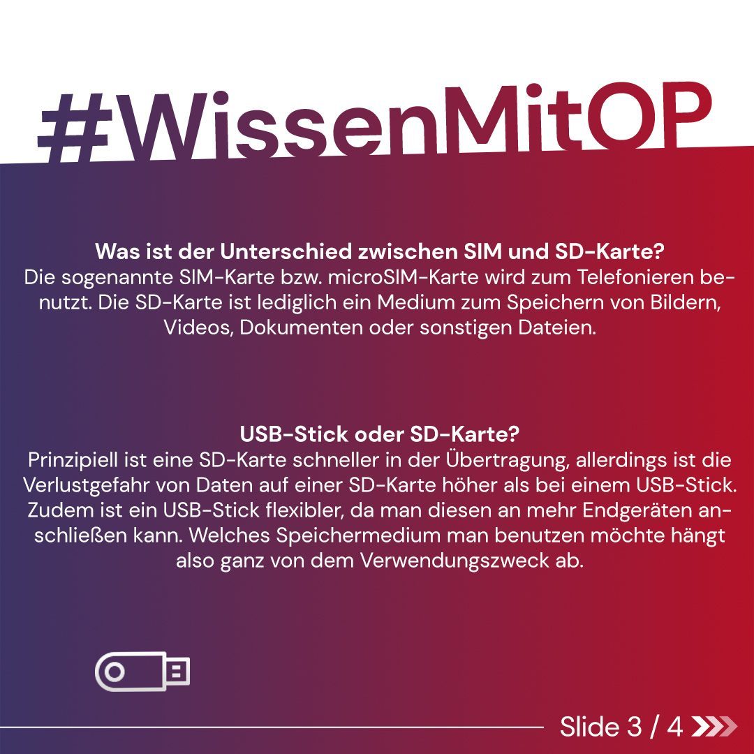 Wissen mit OP - Speicherkarte 