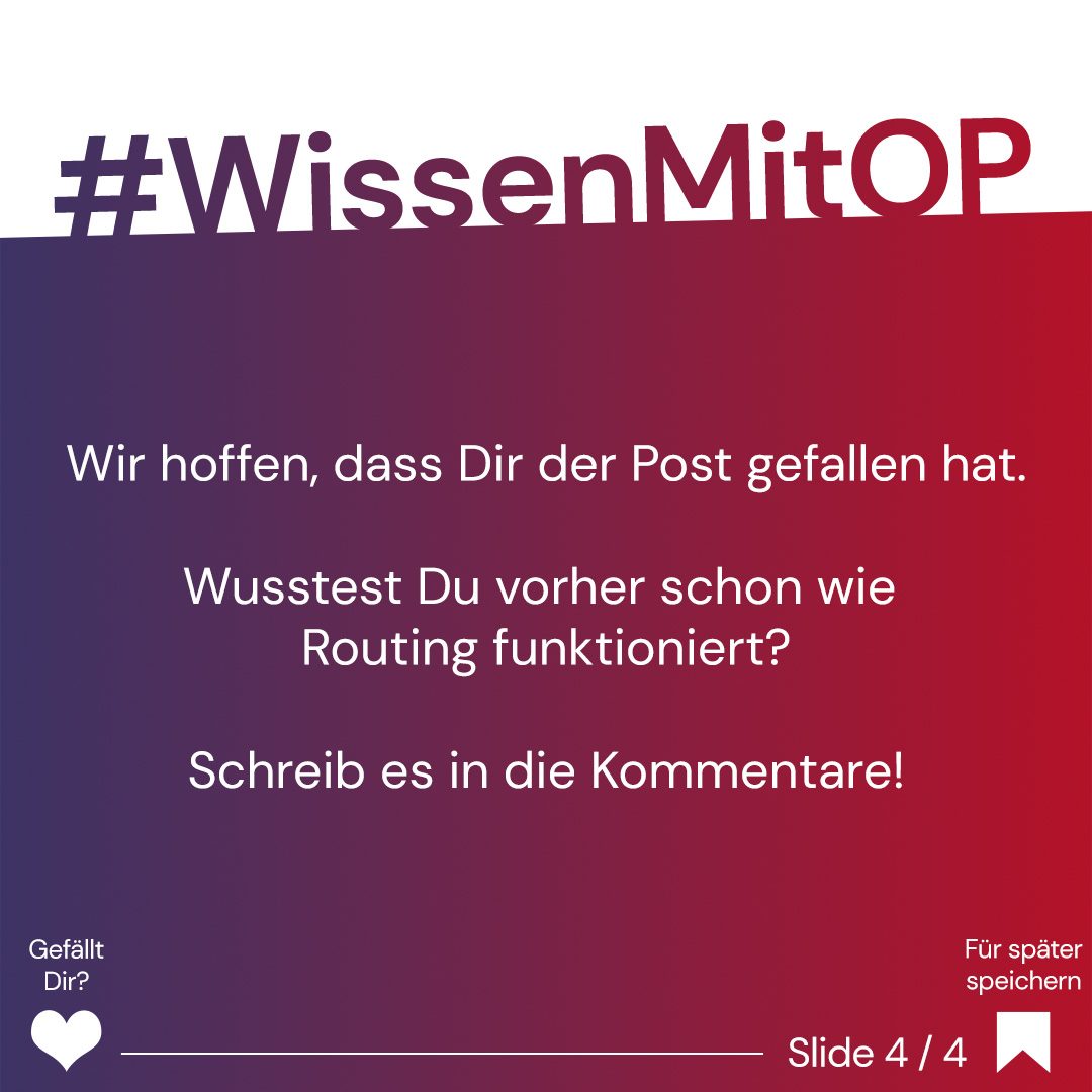 Wissen mit OP - Routing