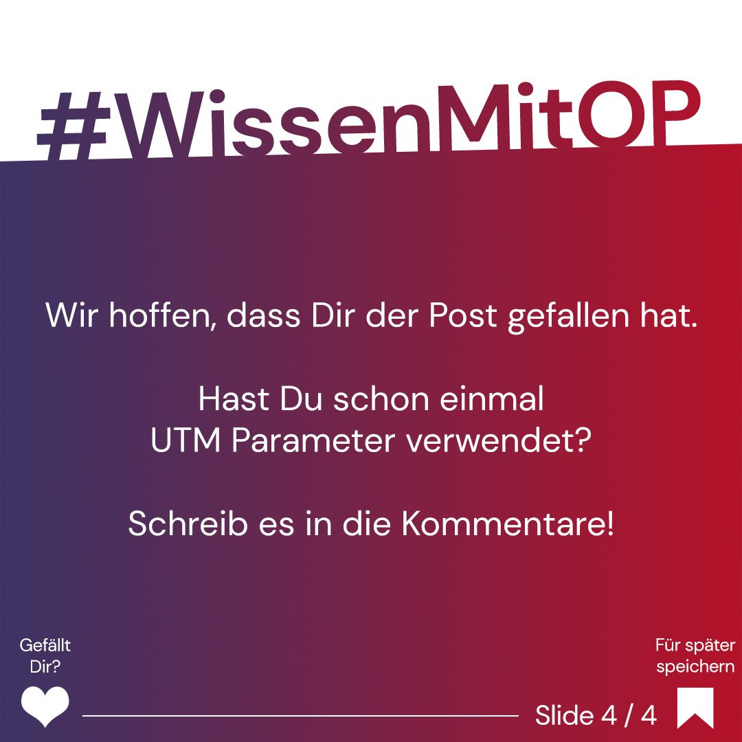 Wissen mit OP - UTM Parameter