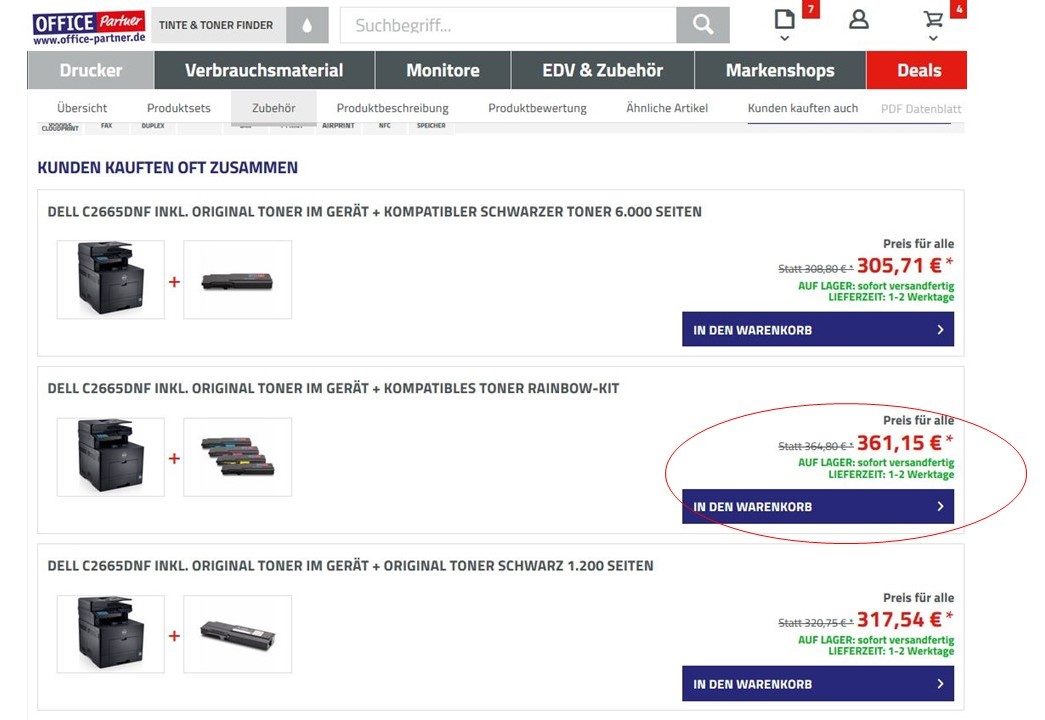 Produktsets kaufen, richtig