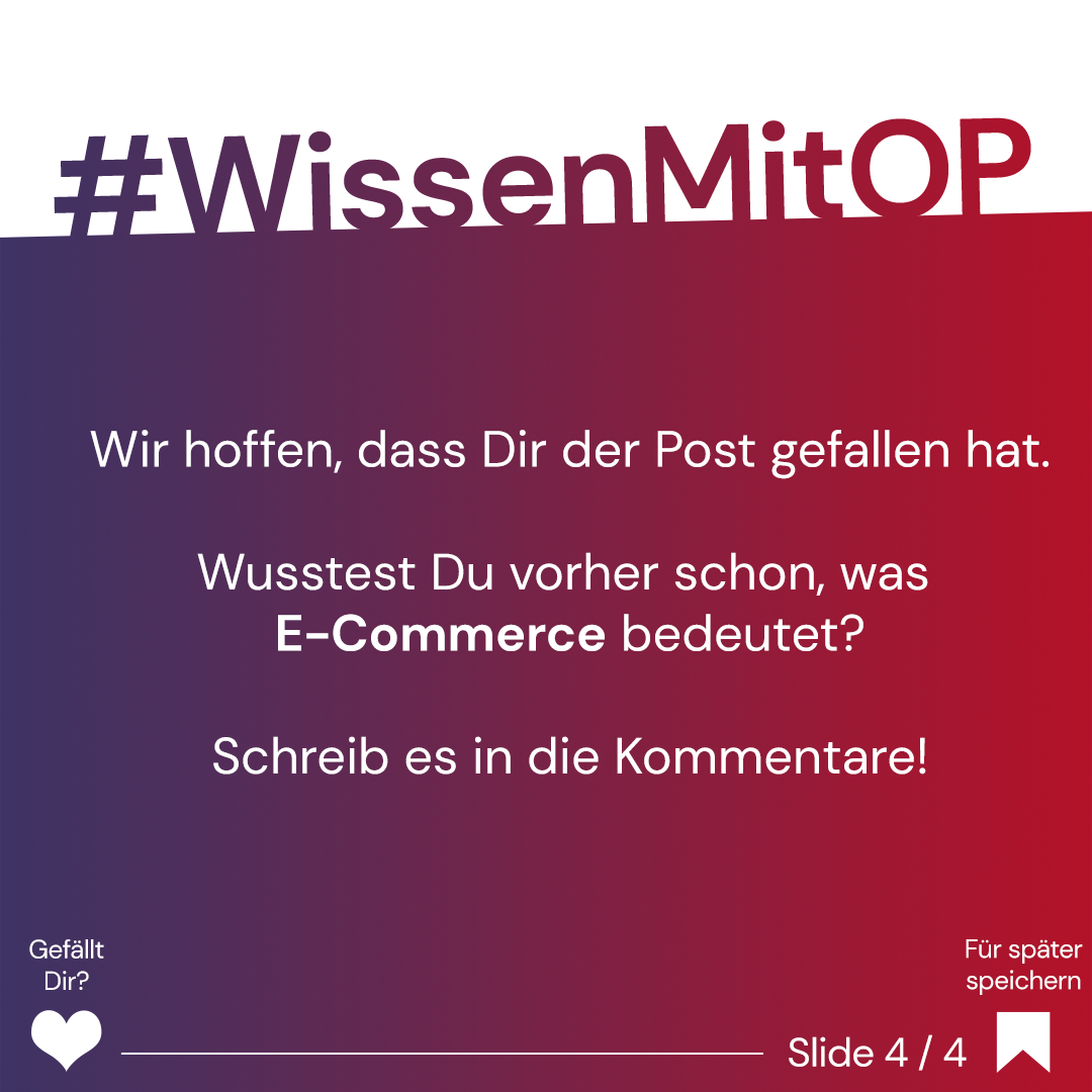 Wissen mit OP - E-Commerce
