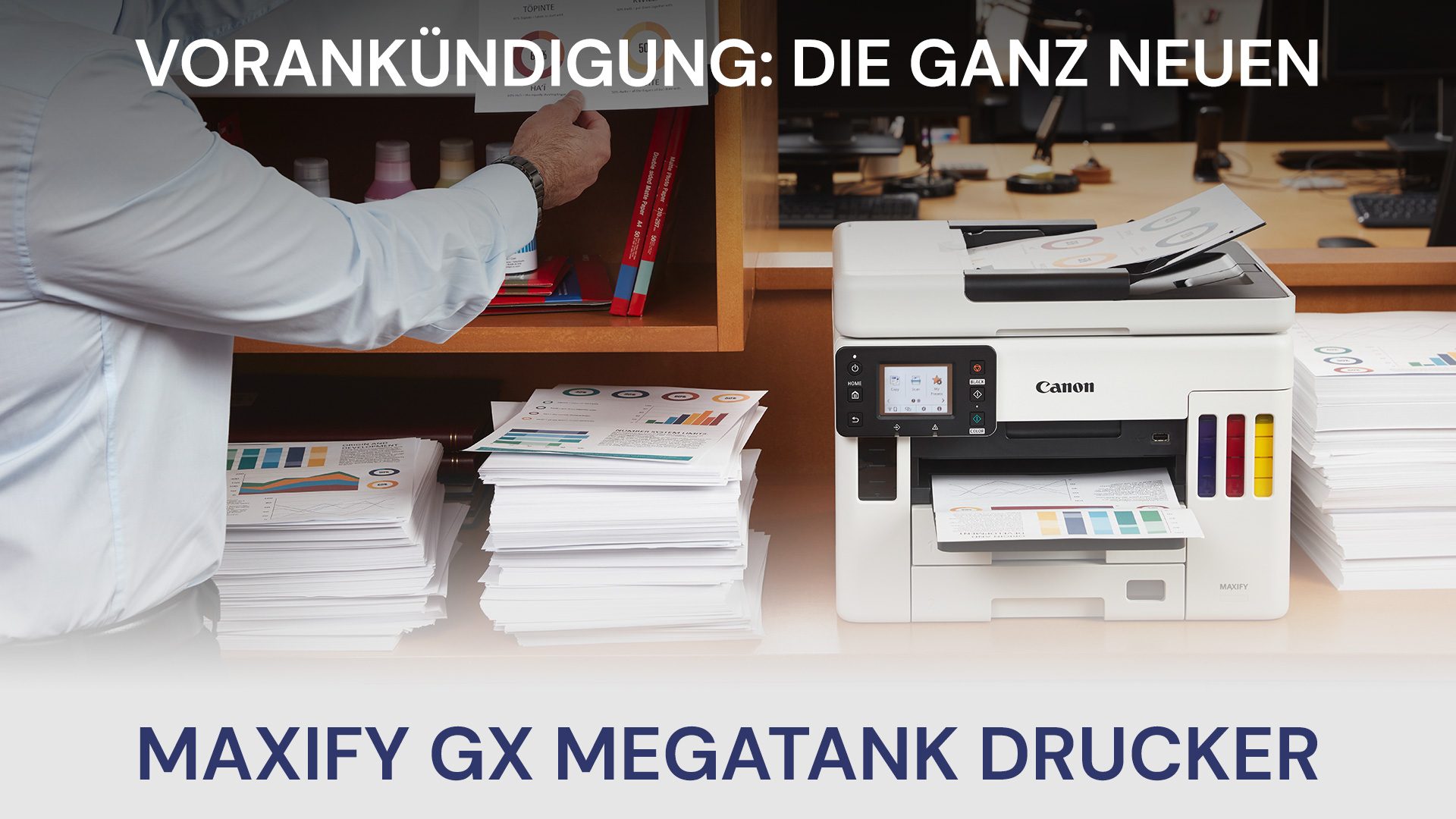 Kulisse frei für die neuen MegaTank-Drucker von Canon