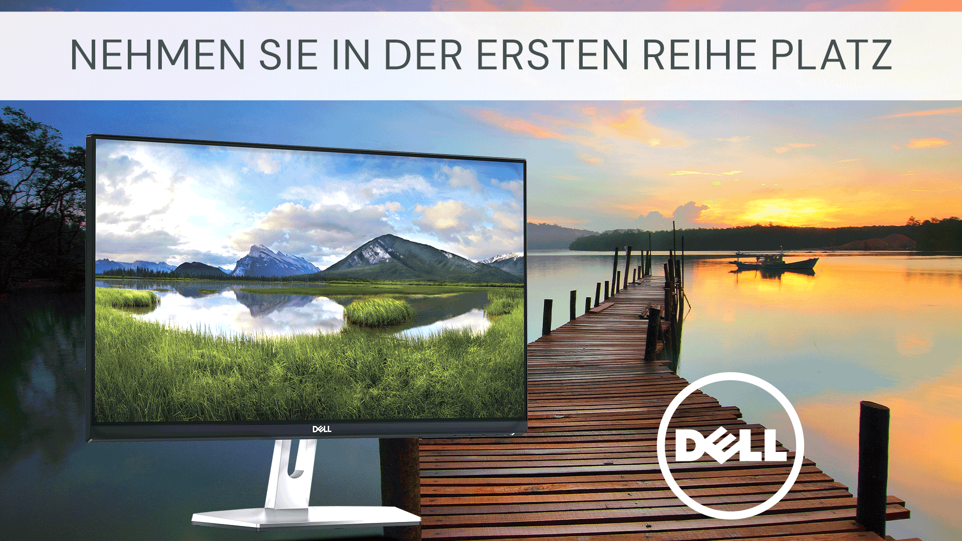 Vier Dell Monitore -  ideal für Einsteiger