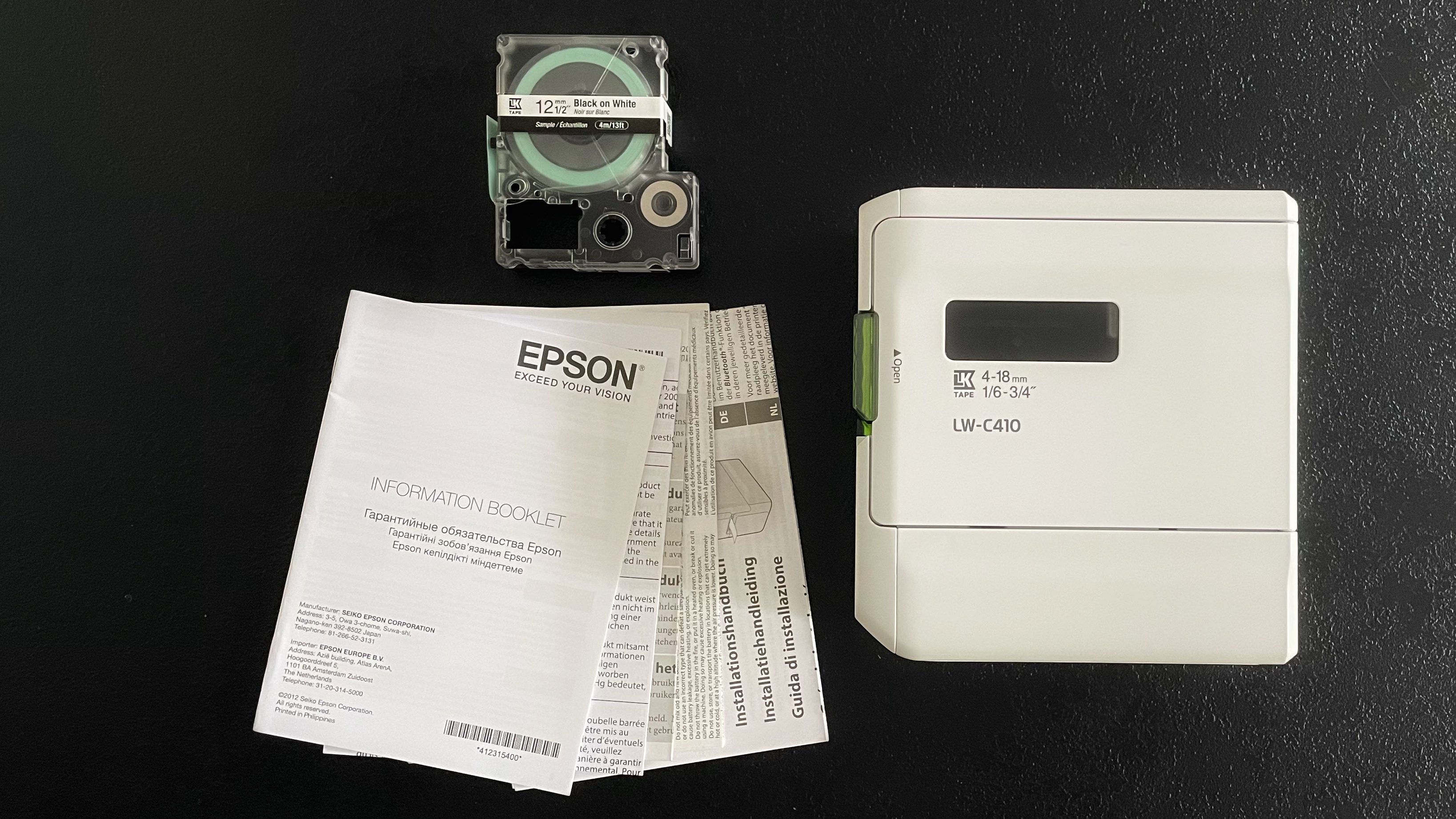 Epson LabelWorks LW-C410 Etikettendrucker Lieferumfang
