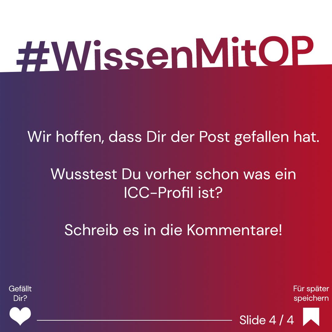 Wissen mit OP - ICC-Profil
