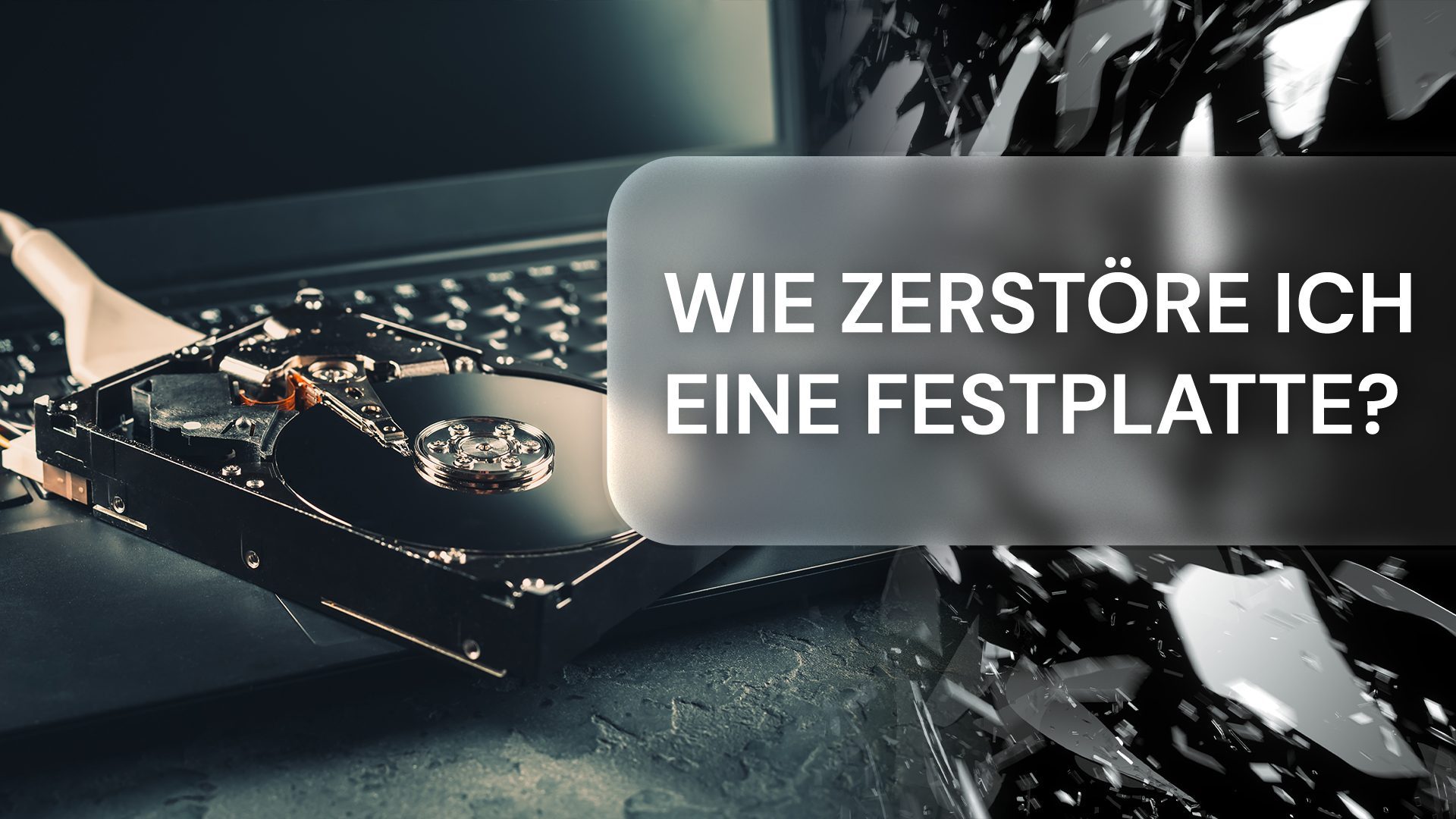 Wie zerstöre ich eine Festplatte?