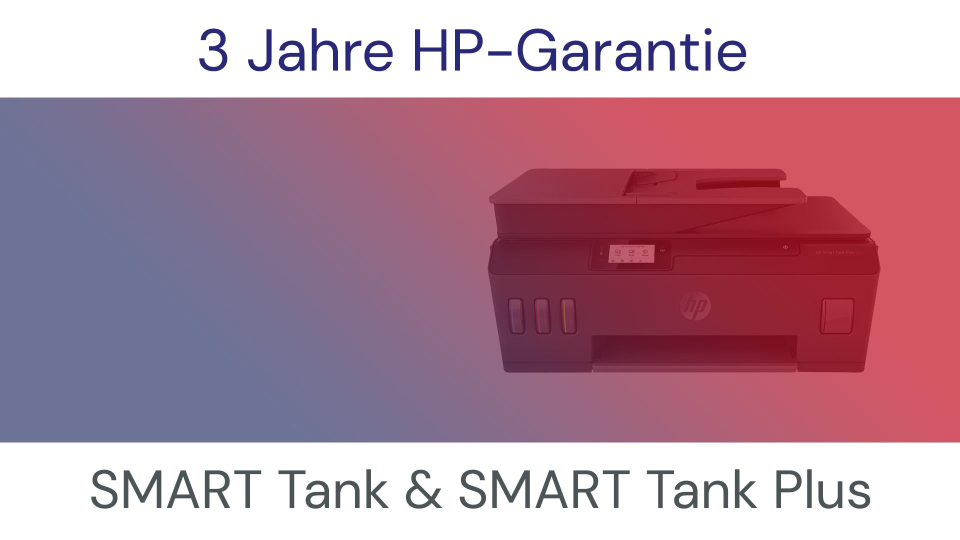 HP - 3 Jahre Garantie für SMART Tank & SMART Tank Plus