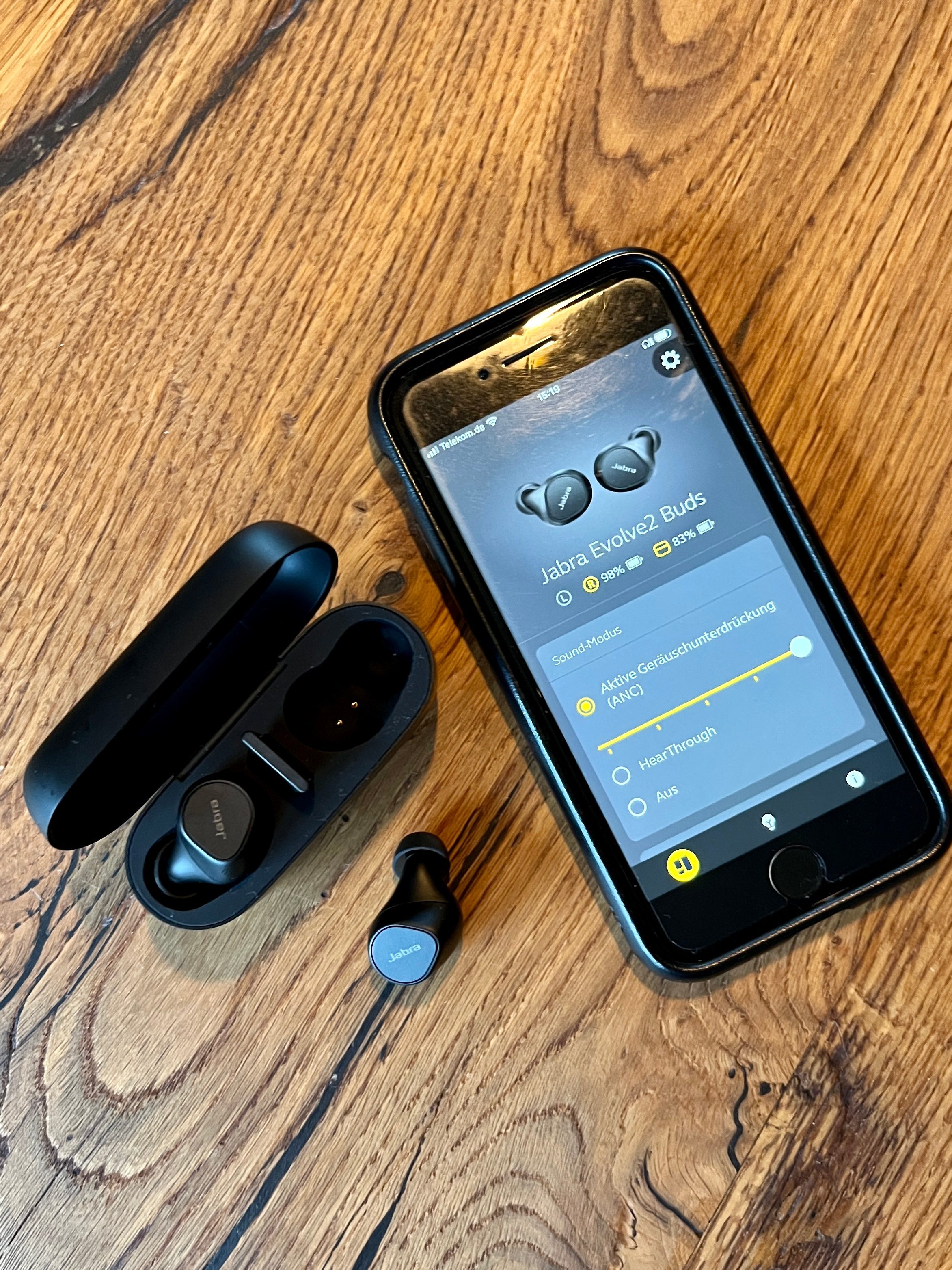 Jabra Evolve2 Buds gekoppel